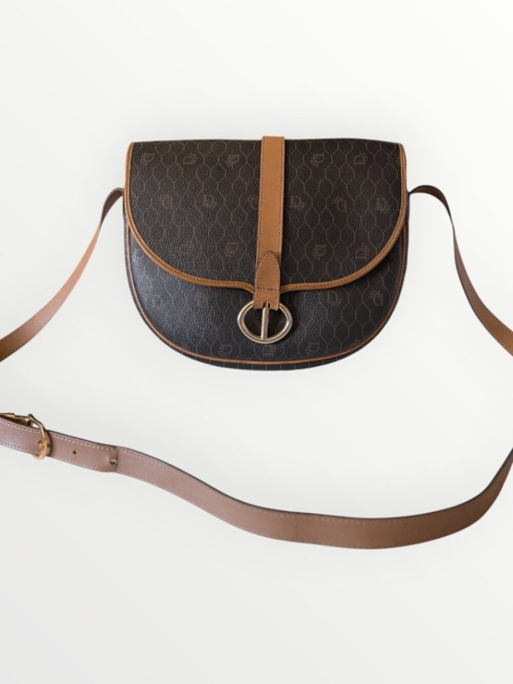 Dior Honeycomb Saddle Shoulder Crossbody Bag - Picture 4 of 5
